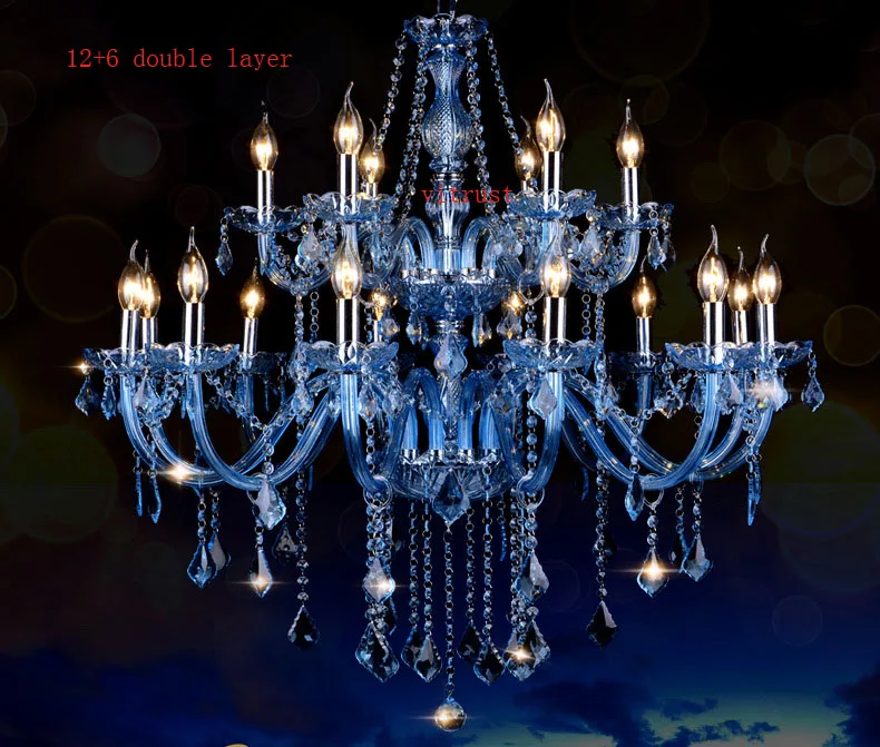 K9 Crystal Chandelier Lighting Lamps Lustres Lampadari Living Room Bar Cafe Deco lustres para quarto Glass Blue | Лампы и освещение