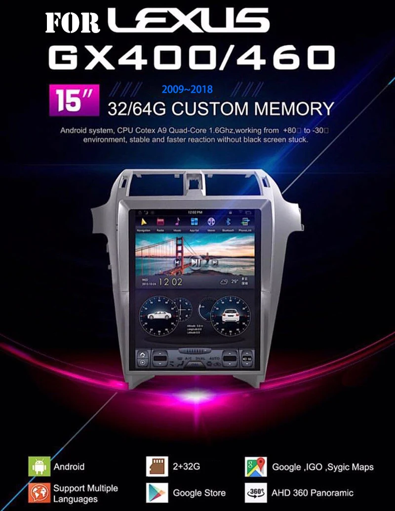 LiisLee Автомобильный мультимедийный DVD gps Hi-Fi аудио Радио стерео для Lexus GX J150 GX400 GX460 2009~ стиль навигации NAVI