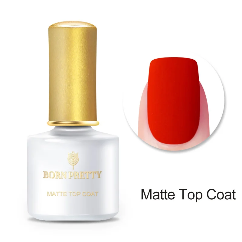 Matter Top Coat BORN PRETTY 6 мл неоновый Гель-лак для ногтей Летняя серия длительный замачиваемый УФ-гель лак светится в темноте флуоресцентный гель - Цвет: Matter Top Coat