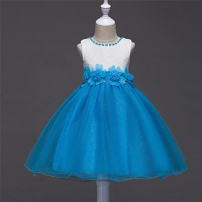 

Tutudress Flower Girls Dress Champagne Wedding Pageant 2017 Summer Princess Party Dresses Children Clothes Size 3-14 GDR321