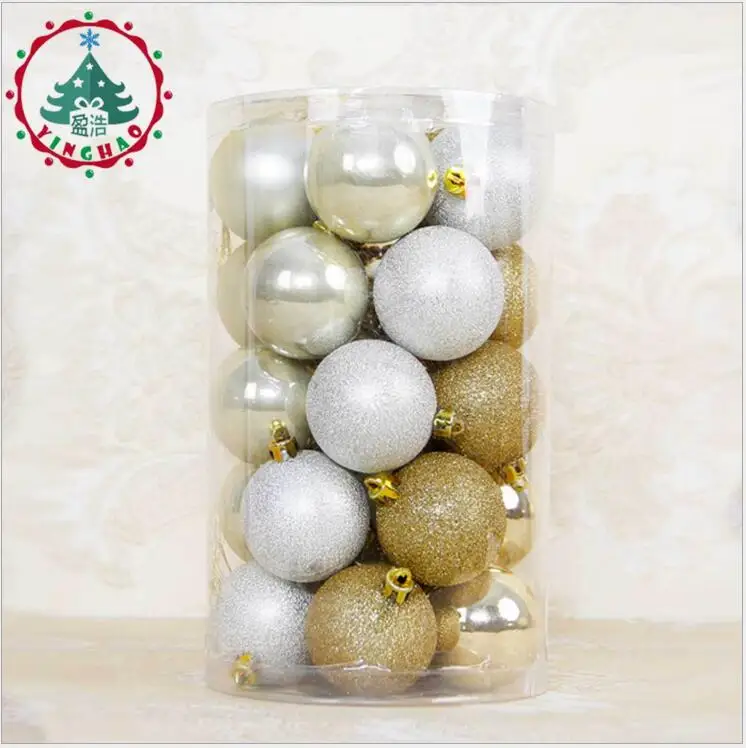 Новогодние елочные шары из полистирола Рождественские украшения Navidad