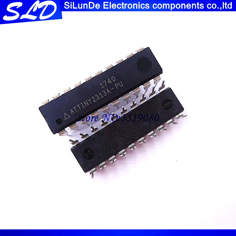 Микросхема ATTINY2313A-PU ATTINY2313 DIP20 MCU 8-битный ATTiny AVR RISC 2 5 в/3 3 В/5 в 20-контактный DIP