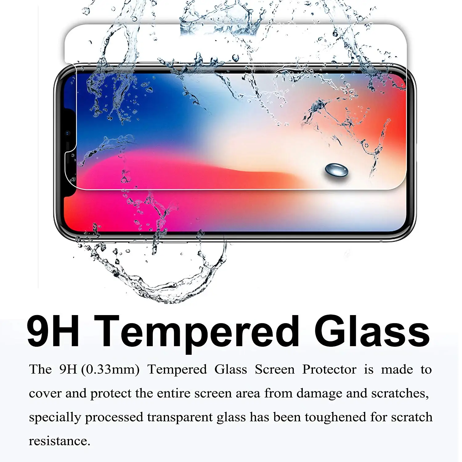 Для iPhone 6 6S 7 8 плюс XS Max X Xr высокой четкости класса Премиум Закаленное стекло