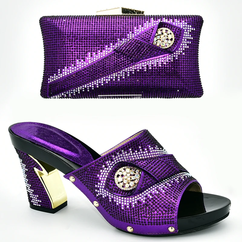 Комплект из туфель и сумки женская классическая обувь в итальянском стиле с