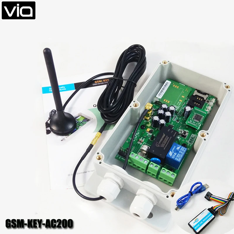 Через GSM-KEY-AC200 Прямая Фабрика GSM пульт дистанционного управления открывалка двери
