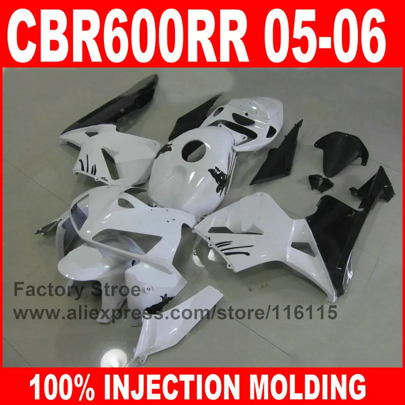 ABS впрыск пластика дорожный мотоцикл для HONDA 2005 2006 CBR 600RR 05 06 CBR600RR обтекатели