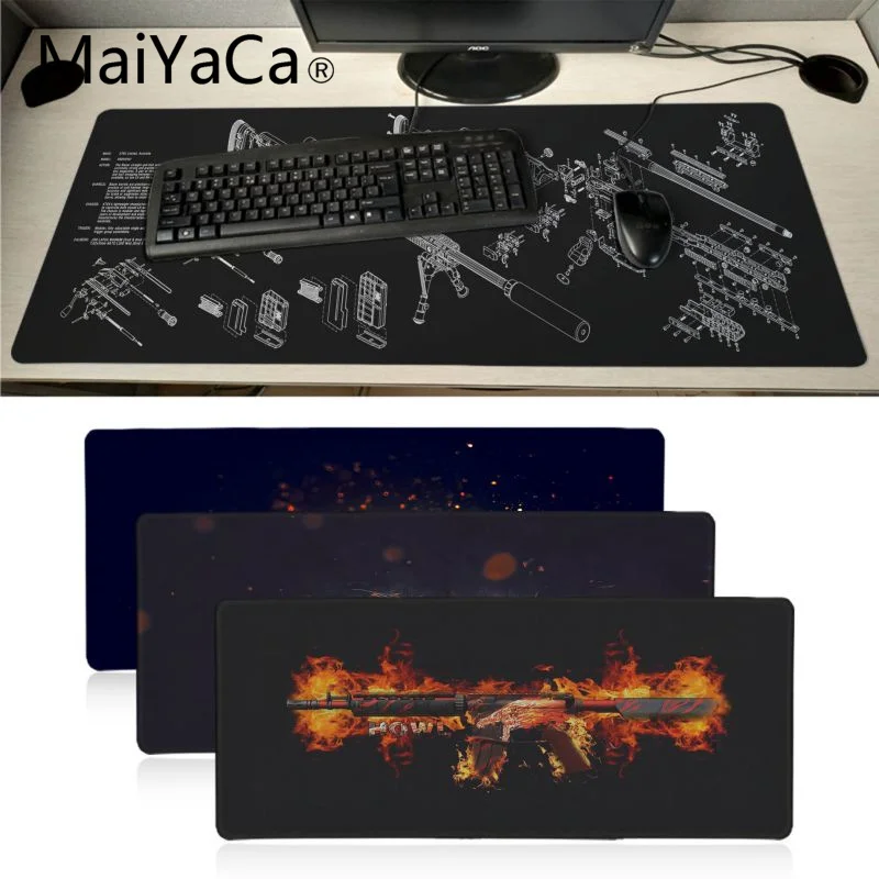 

MaiYaCa Non Slip PC Gun parts Csgo mouse pad gamer play mats Large Gaming Mouse Pad Lockedge Mouse Mat Keyboard Pad