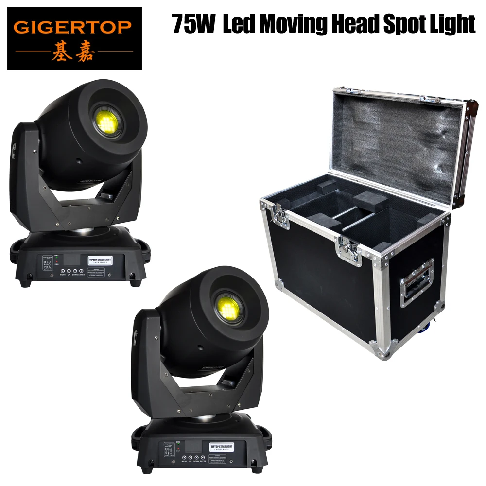 

Hot Flight case 2in1 Packing DMX 512 75W LED Moving Head Beam+Gobo,Stage Moving Head Light,Moving Head Beam Spot Prism Beam