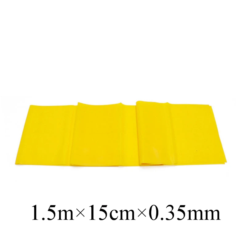 yellow 1.5 Для тренажерного зала, для тренировок, для фитнеса, для упражнений, резинки, для йоги, эластичная лента, 150 см-200 см, тянущаяся веревка, петли, резиновые петли, для тренировок в тренажерном зале - Цвет: yellow 1.5