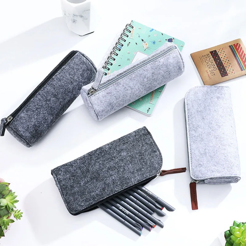 Школьный чехол для карандашей из фетра Etui A Crayons Cuir Tasche ручки школьная сумка