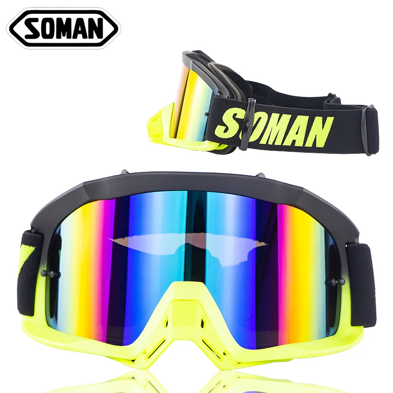SOMAN SM16 Новые Дорожные очки для мотокросса, очки для квадроцикла, велосипедные очки для мотокросса, Gafas