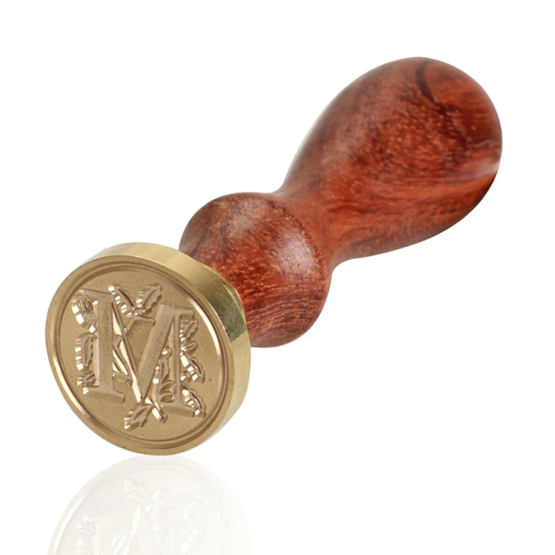 Запечатывающий воск Классический начальный печать алфавит буква М ретро