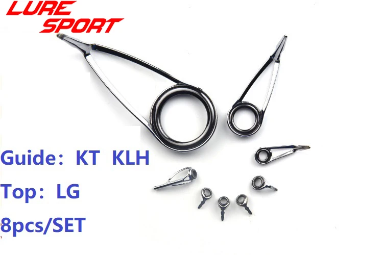 LureSport 7 шт. 8 шт. набор направляющих для удочки для спиннинг; Удочка; строительный компонент для ремонта удочки DIY аксессуар