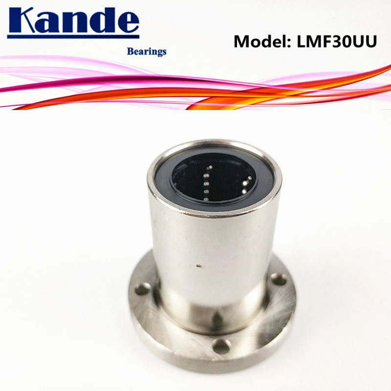 Подшипники Kande LMF30 UU 1 шт./лот LMF30UU круглый фланец линейный шариковый подшипник 30 мм