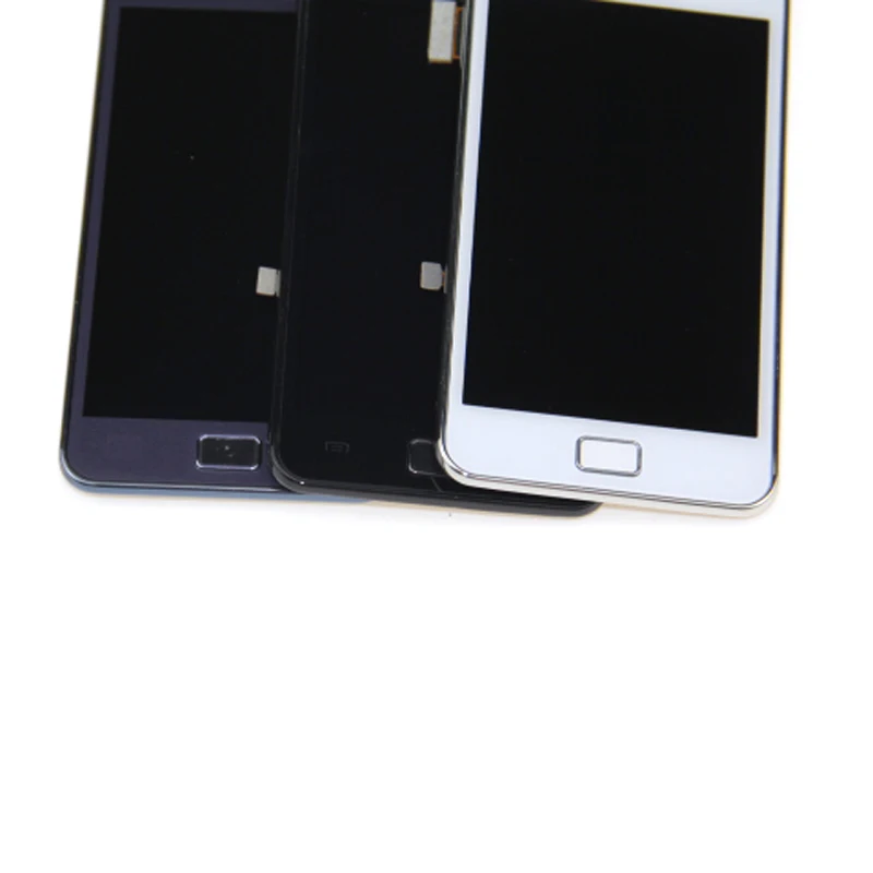 Супер AMOLED ЖК-дисплей + сенсорный экран дигитайзер рамка в сборе для Samsung Galaxy S2 I9100
