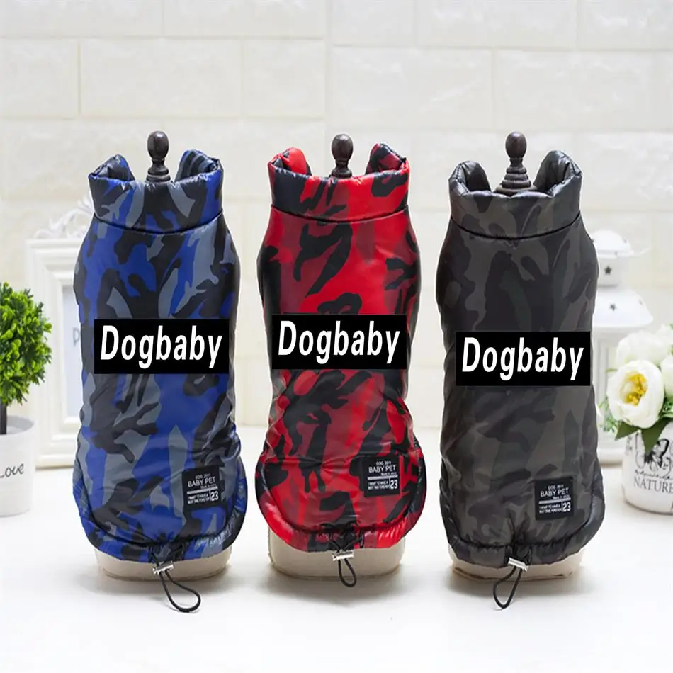 2017 собака одежда зима теплая пальто толстая куртка жилет ветрозащитный Pet