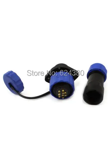 Фланец водонепроницаемый пыленепроницаемый авиационный разъем SD16 16 мм 5 Pin