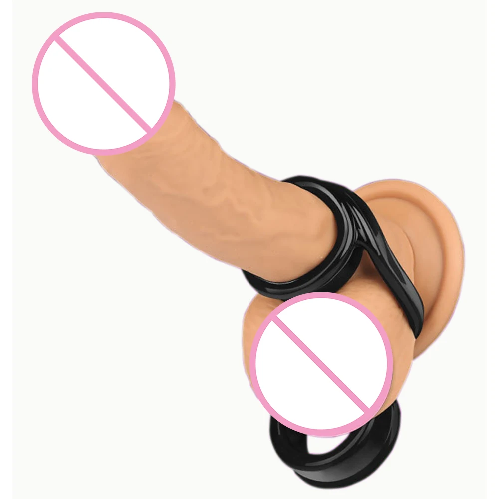 Мягкий мужской фаллоимитатор скруталь Связывание пениса Кольца Мошонка