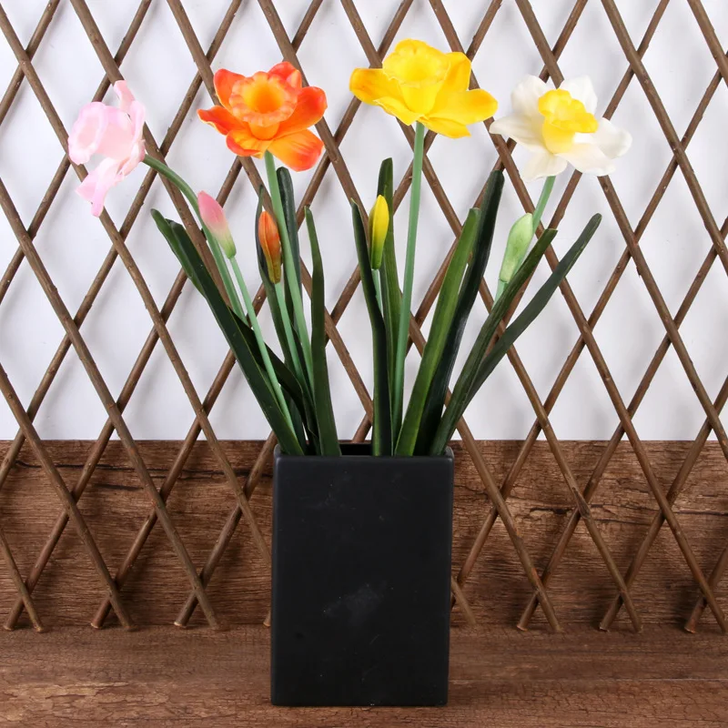 Искусственные цветы kunstblumen искусственные цветы для декора цветы искусственные Пасторальный стиль daffodil моделирование