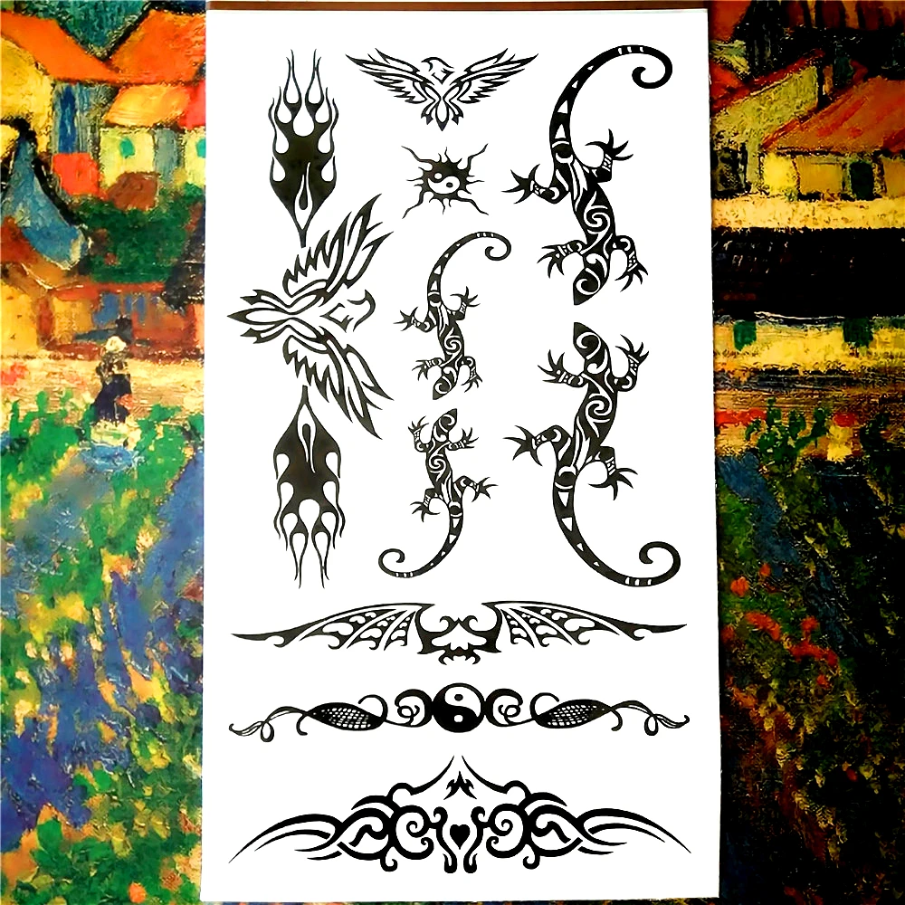 Тату-Наклейка на стену 10 х17 см водостойкая | Красота и здоровье