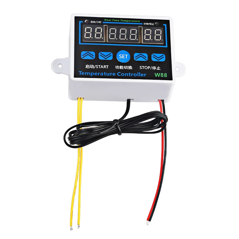 LEDSMITH W88 110 В 220 В цифровой термостат контроль температуры Лер терморегулятор для инкубатора реле 10 а контроль нагрева охлаждения