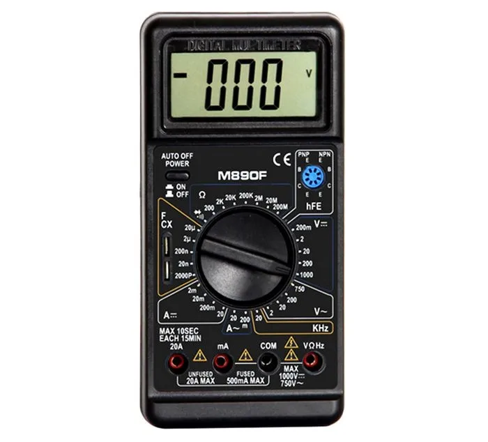 WHDZ M890F цифровой мультиметр с большим экраном может измерять емкость/частоту
