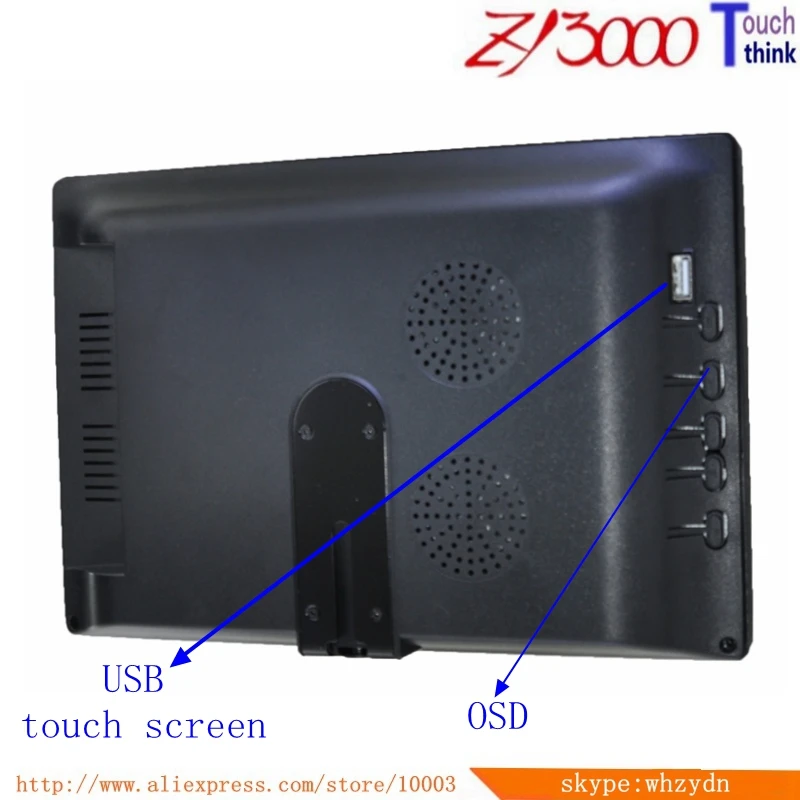 В наличии D sub 10 1 &quot16:10 Tft Led Hdmi Vga Av вход Usb емкостный мульти сенсорный экран