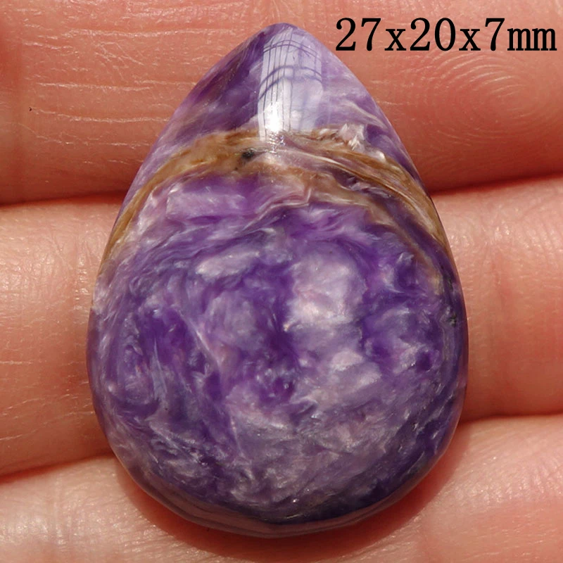 5PCS free shipping natural Charoite Beads crystal stone necklace pendant bead men women jewelry 27-35mm |