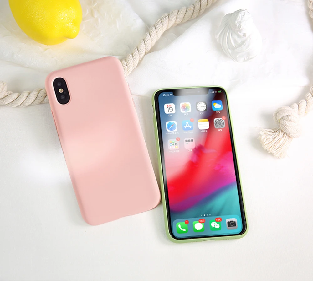 Оригинальный жидкий силикон Роскошный чехол для Apple iPhone 11 Pro XS Max 12 мини 6 6S 7 8plus X XR i
