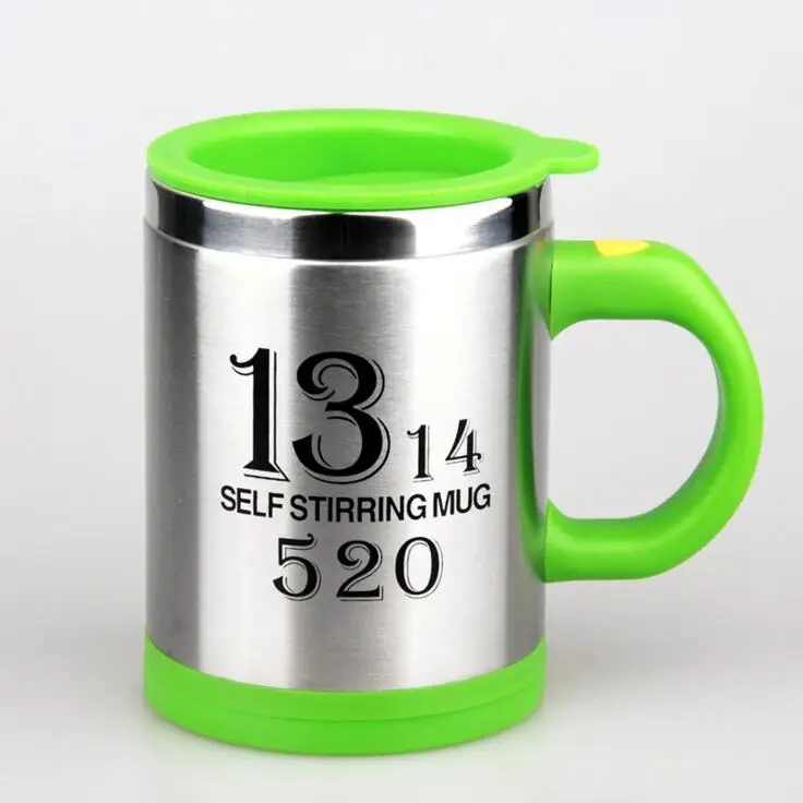 C256 Steel green CTREE1Pcs 400 мл Горячая оригинальная кружка для кофе Автоматическая электрическая кружка-мешалка для смешивания молока умная емкость для смешивания нержавеющей стали C256 - Цвет: C256 Steel green