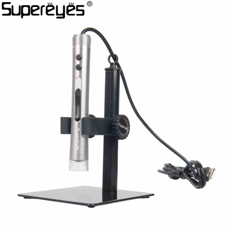 Spereyes B010-S 300X2 Мп цифровой USB микроскоп Видео Камера ручной микроскоп лупа Серебряный Портативный случае. светодиодный кожи проверить