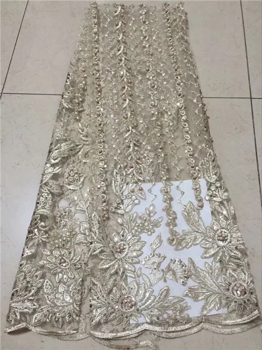 Кружевная ткань в нигерийском стиле 5 ярдов африканская кружевная 2018 высокое