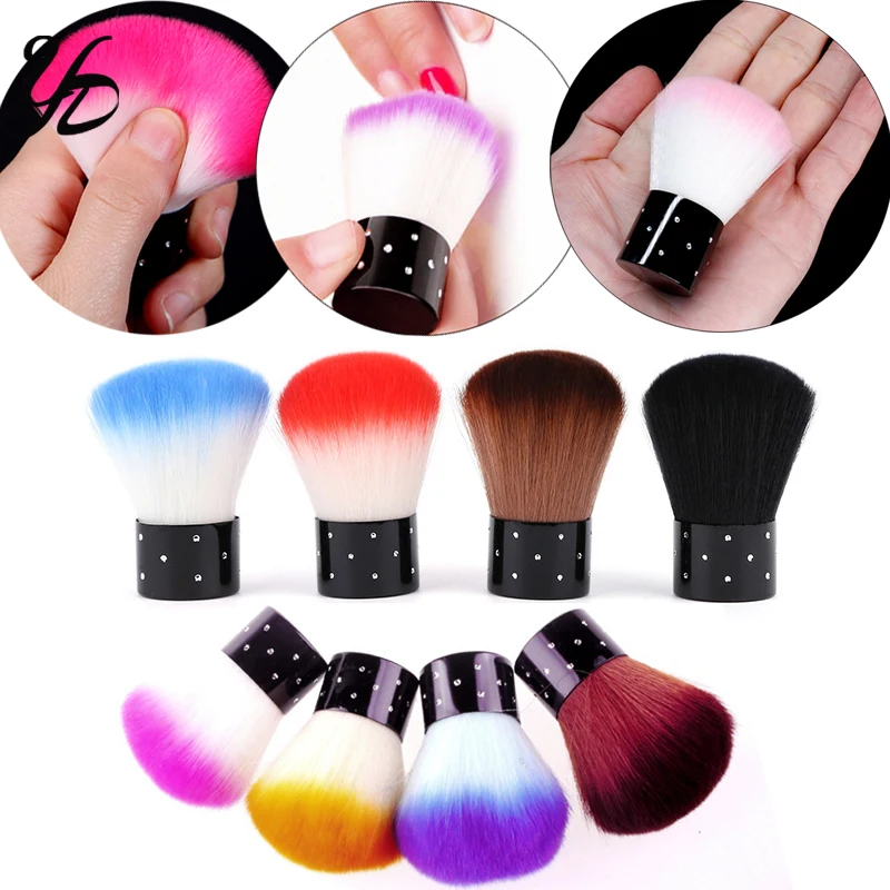 

Yiday 2pcs/set Soft Cleaner Nail Brush for Acrylic UV Gel Polish Dust Remover Cleaning Nail Art Clean Pedicure Manicure Tool