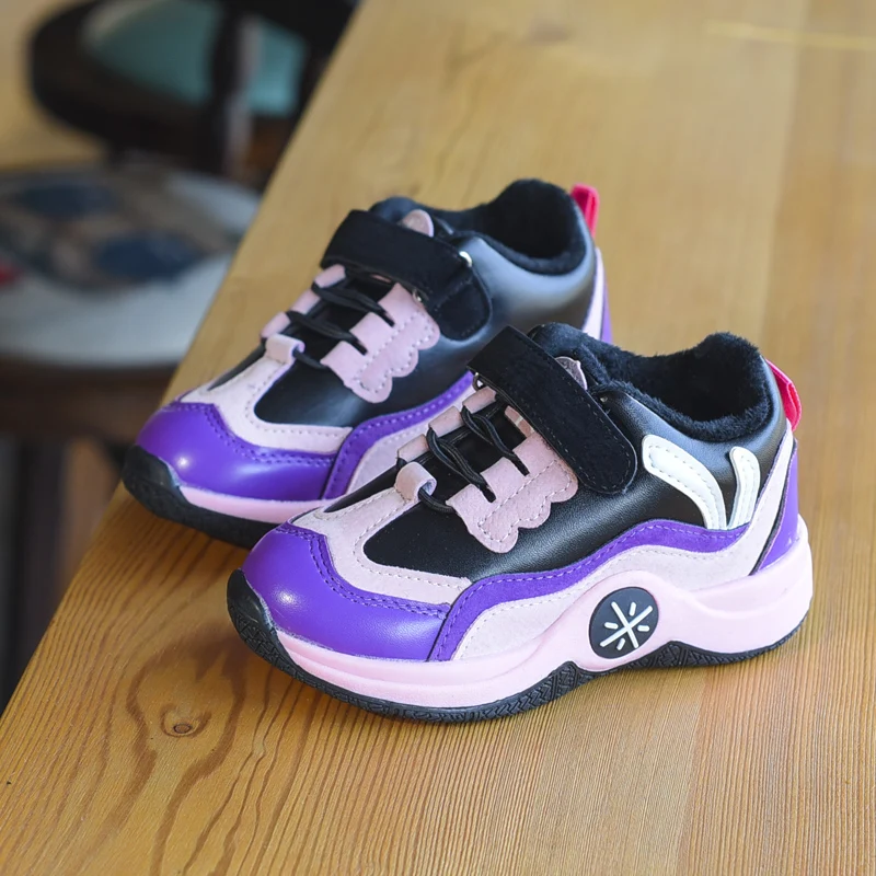 Children Winter Warm Sports Sneakers Boys Soft Cotton Shoes Girls Spring Pink Fashion Waterproof Casual | Детская одежда и обувь