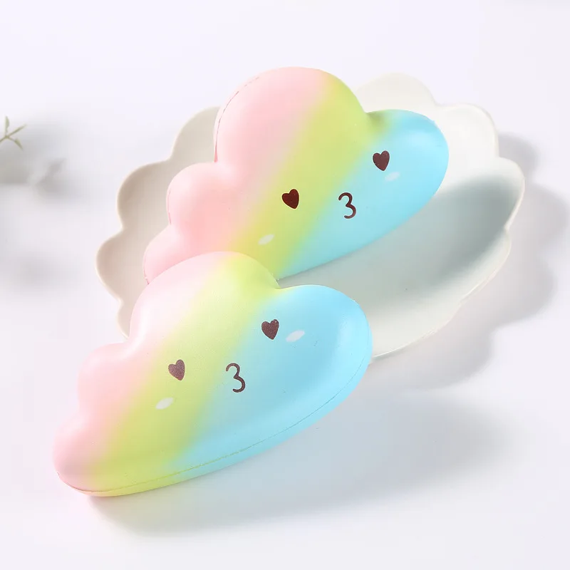 Kawaii PU мягкое облако декомпрессионные игрушки для детей мягкое облако игрушки с изображением дельфина