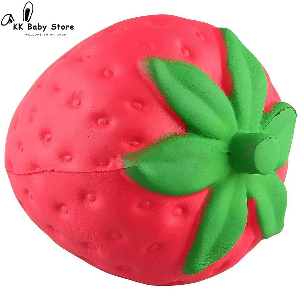 Мягкая Клубника дешевая медленно поднимающаяся сжимаемая Подвеска для телефона с подвеской в виде брелока