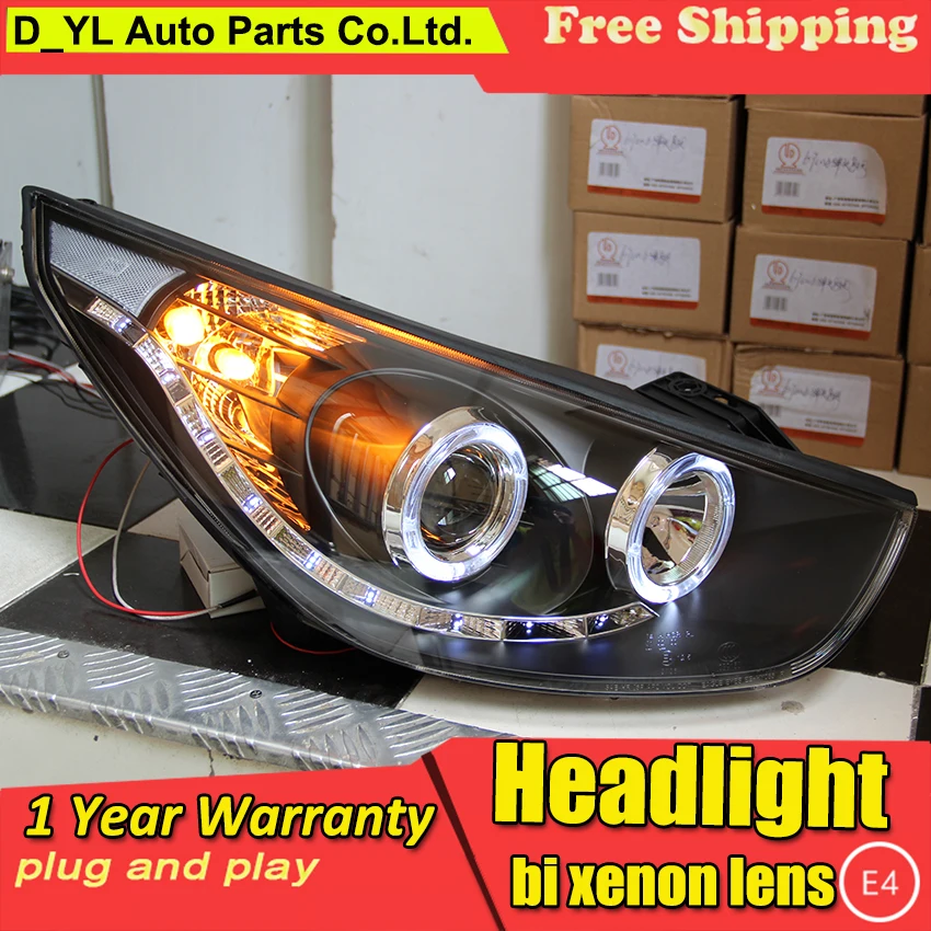 Автомобильная фара DY_L для Hyundai IX35 2010 2012 светодиодный ные фары DRL H7/D2H HID Ксеноновые