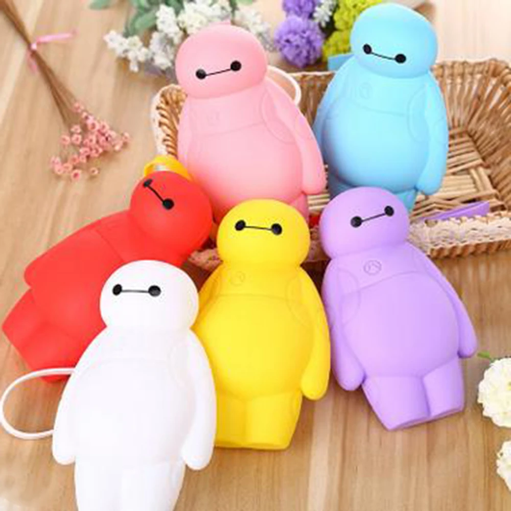 Силиконовые Большой Герой 6 Baymax Kawaii Multi функциональная Канцелярия ручки сумки