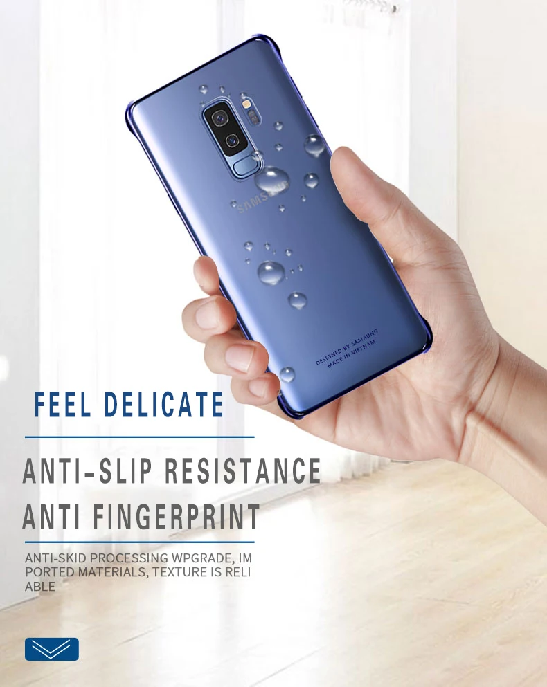 Для samsung S10 чехол Официальный ясно противоударный жесткий чехол прозрачный PC противоударный Galxy S8 S9 S10 плюс S10e задняя