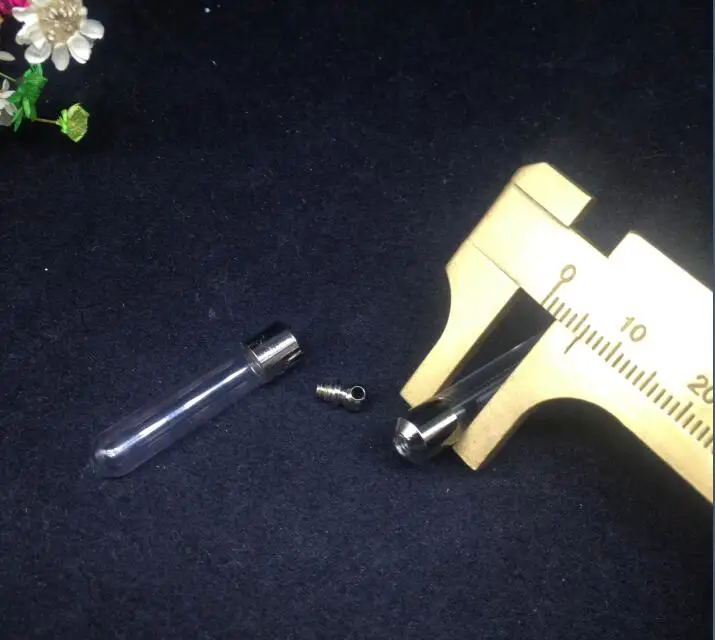 

glass vial tube pendant