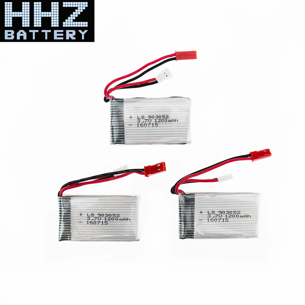 Литий полимерный аккумулятор для Syma X5SC X5SW M18 H5P 6 шт. 3 7 в 1200 мач 25C|lipo battery 3.7v|lipo