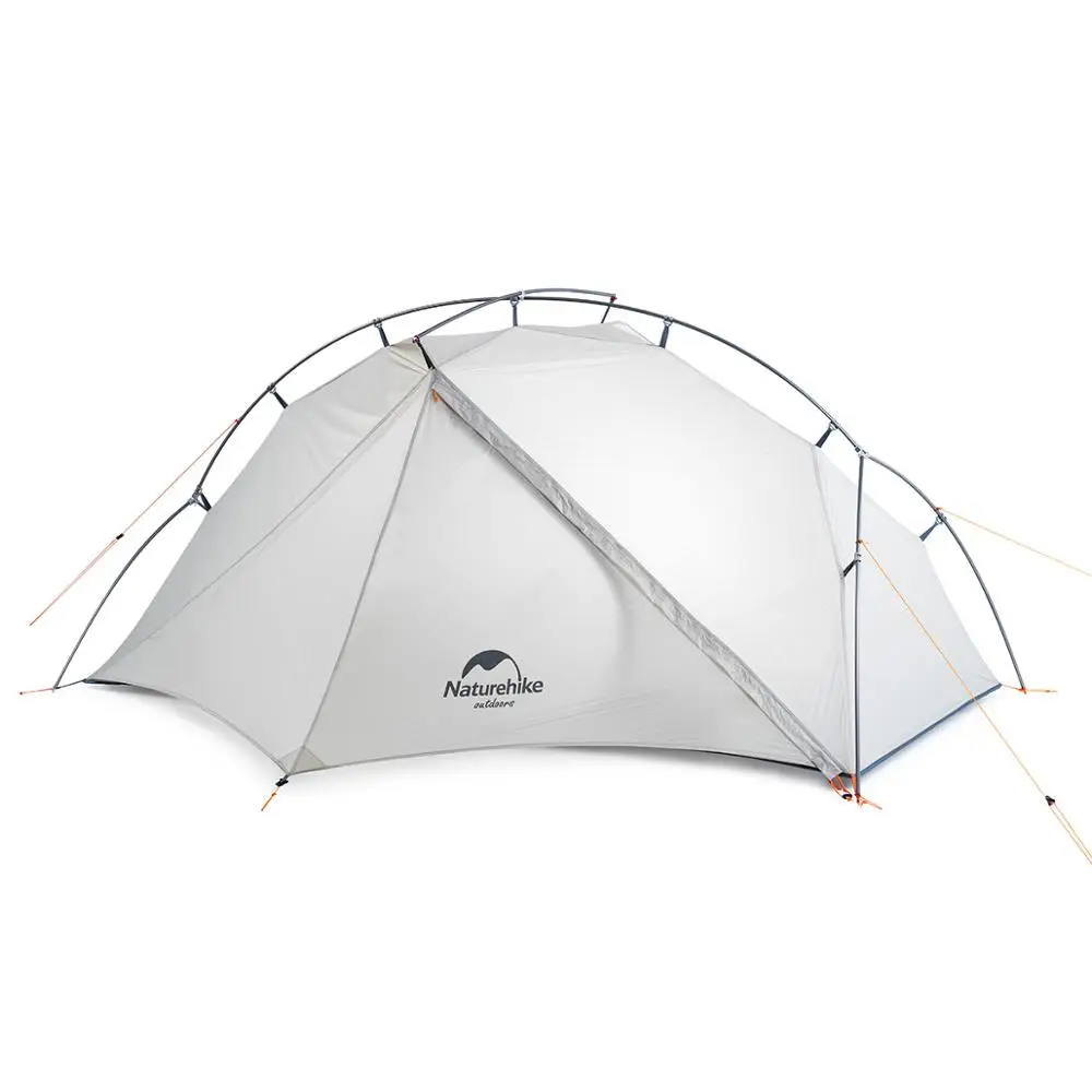 1 person grayish Naturehike VIK 1 человек водонепроницаемый однослойный открытый тент 15D нейлоновое покрытие силиконовые сверхлегкие палатки с ковриком 1,1 кг - Цвет: 1 person grayish