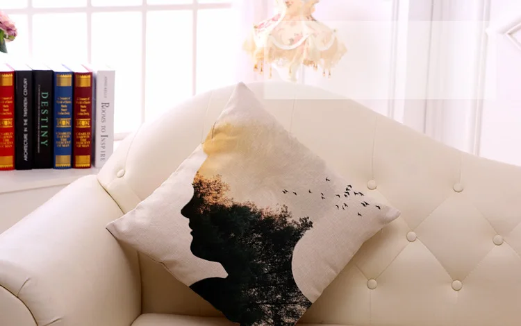 1 Piece Famous Designer Hug Cushion Cover Decorative Home Decor Chair Sofa Throw Pillows Case 45x45cm Abstract Portrait Painting | Дом и сад