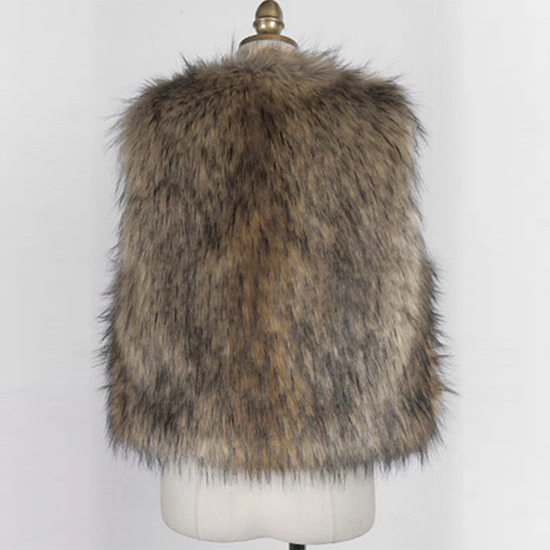 

Fashion Fox Fur Vest Jacket Autumn Winter Korean Women Sleeveless Short Coat Warm Waistcoat Slim Casual Plus Size XXXL Overcoat