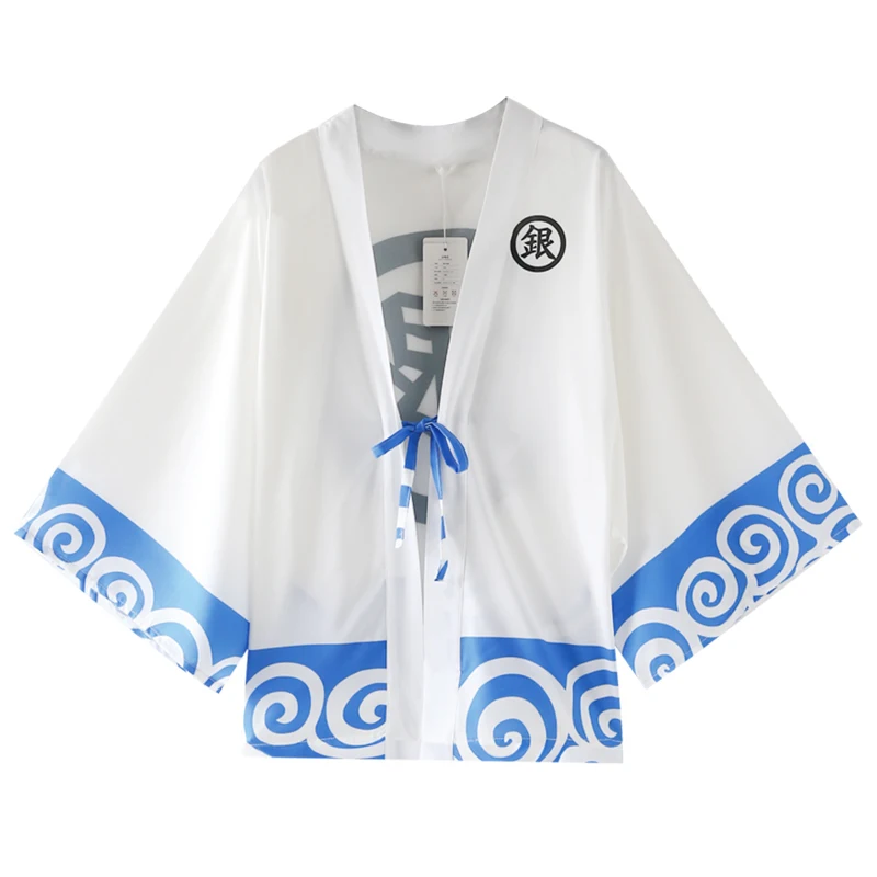Аниме плащ Gintama Yukata Косплей Костюм Sakata Gintoki японское модное кимоно повседневное