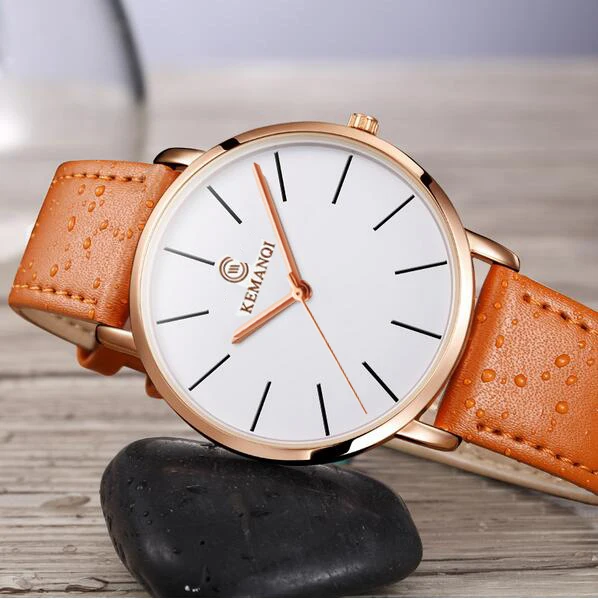 

2021 Latest Men's Luxury Watch Business Quartz Watch Leather Strap Casual Fashion Clock Relogio Masculino