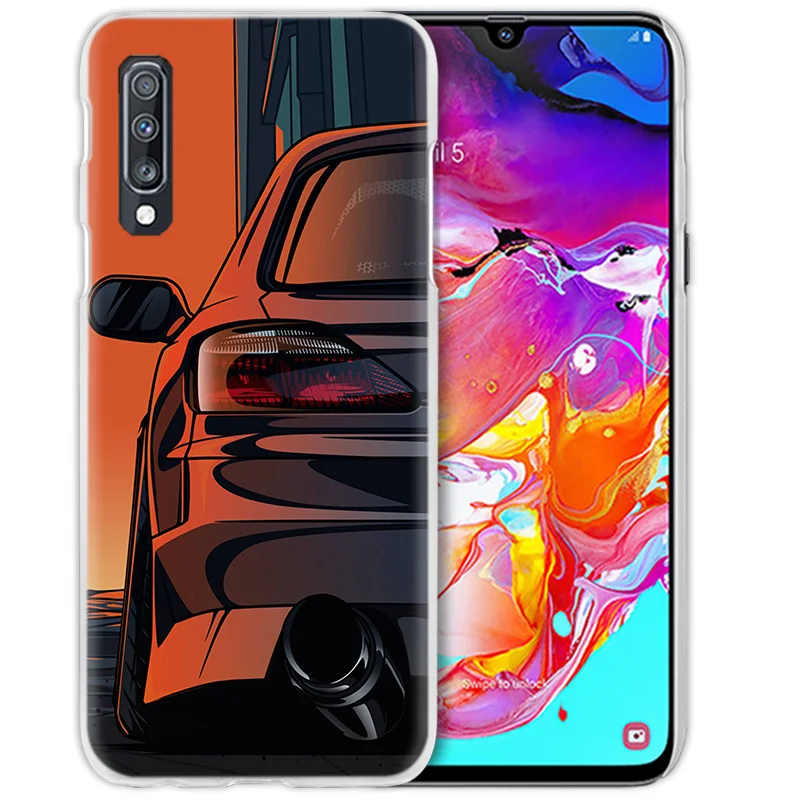 Крутой спортивный автомобиль комиксов чехол для samsung Galaxy A50 A70 A20e A60 A40 A30 A20 A10 A8 A6 плюс A9 A7 жесткий чехол для телефона из поликарбоната с Coque