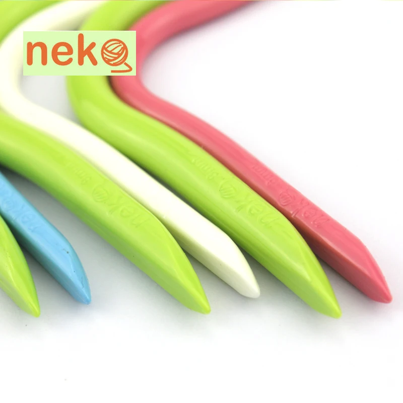 Пластиковая изогнутая двойная заостренная кабельная игла NEKO|cable needles|double point
