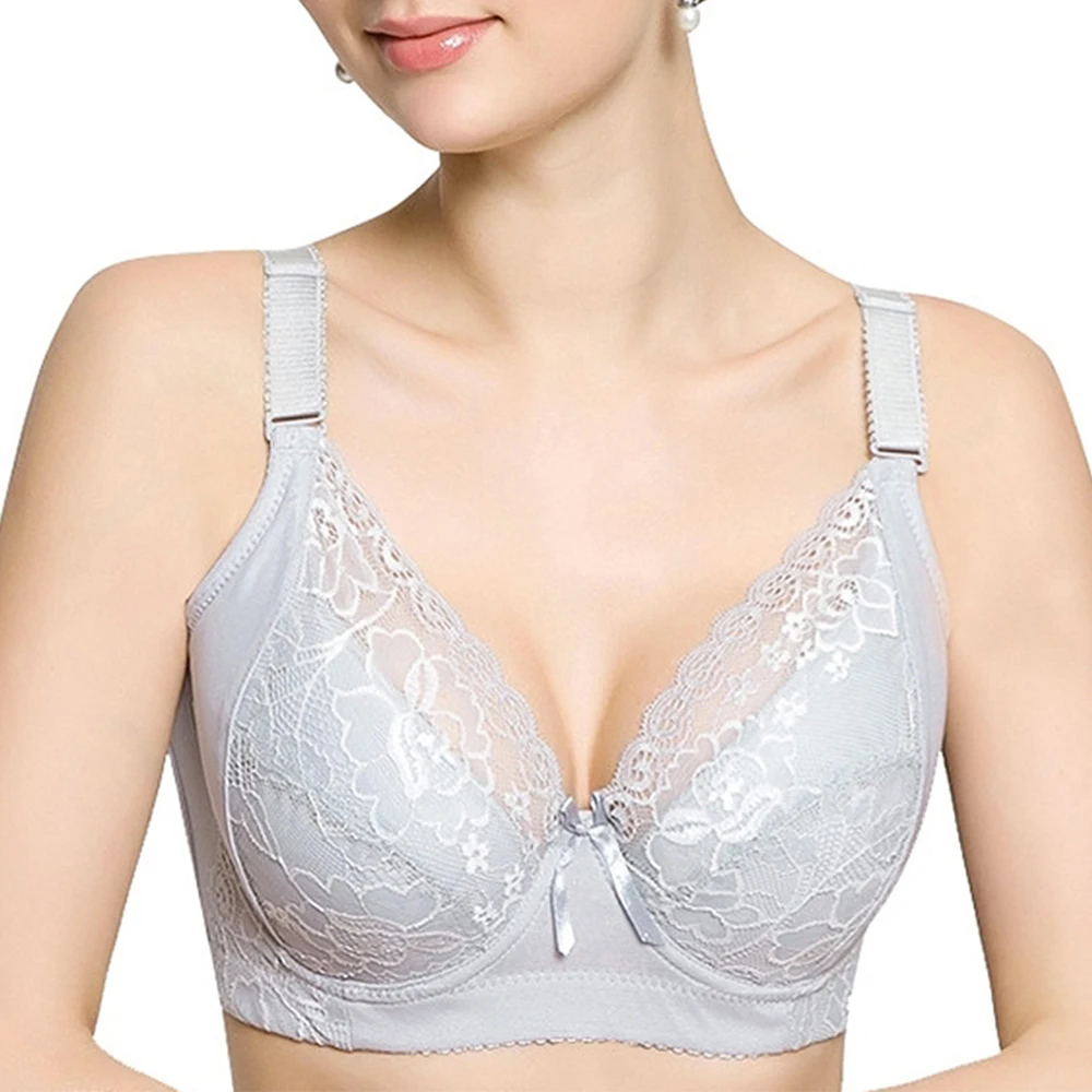 Sexy women bra plus size C D E cups Thin push up bra brassiere underwear lace embroidery bras for women 80 85 90 95 100 Dropship