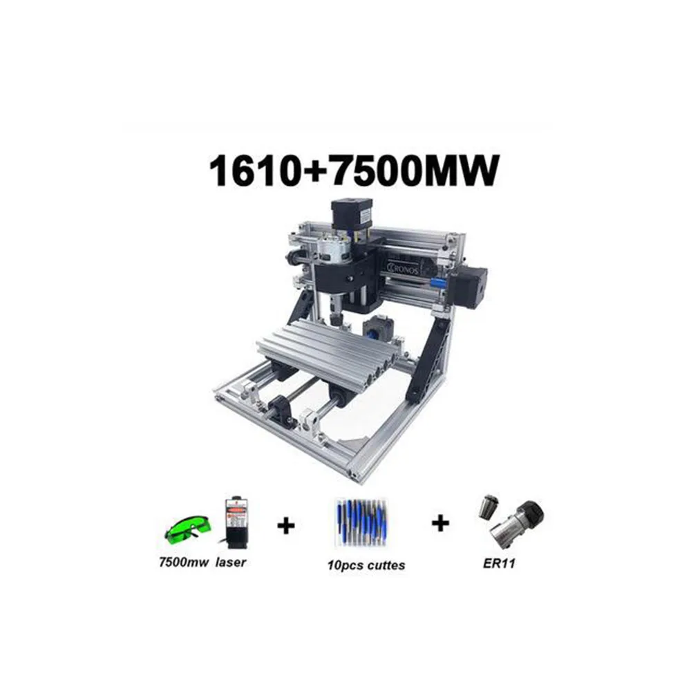 CNC1610 с ER11 DIY мини ЧПУ гравировальный станок лазерная гравировка Pcb ПВХ фрезерный